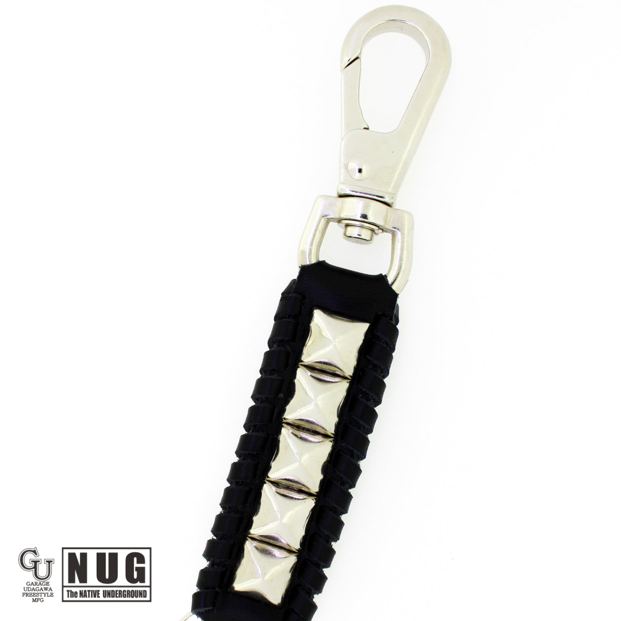 ピラミッドスタッズ キーホルダー(ニッケル)