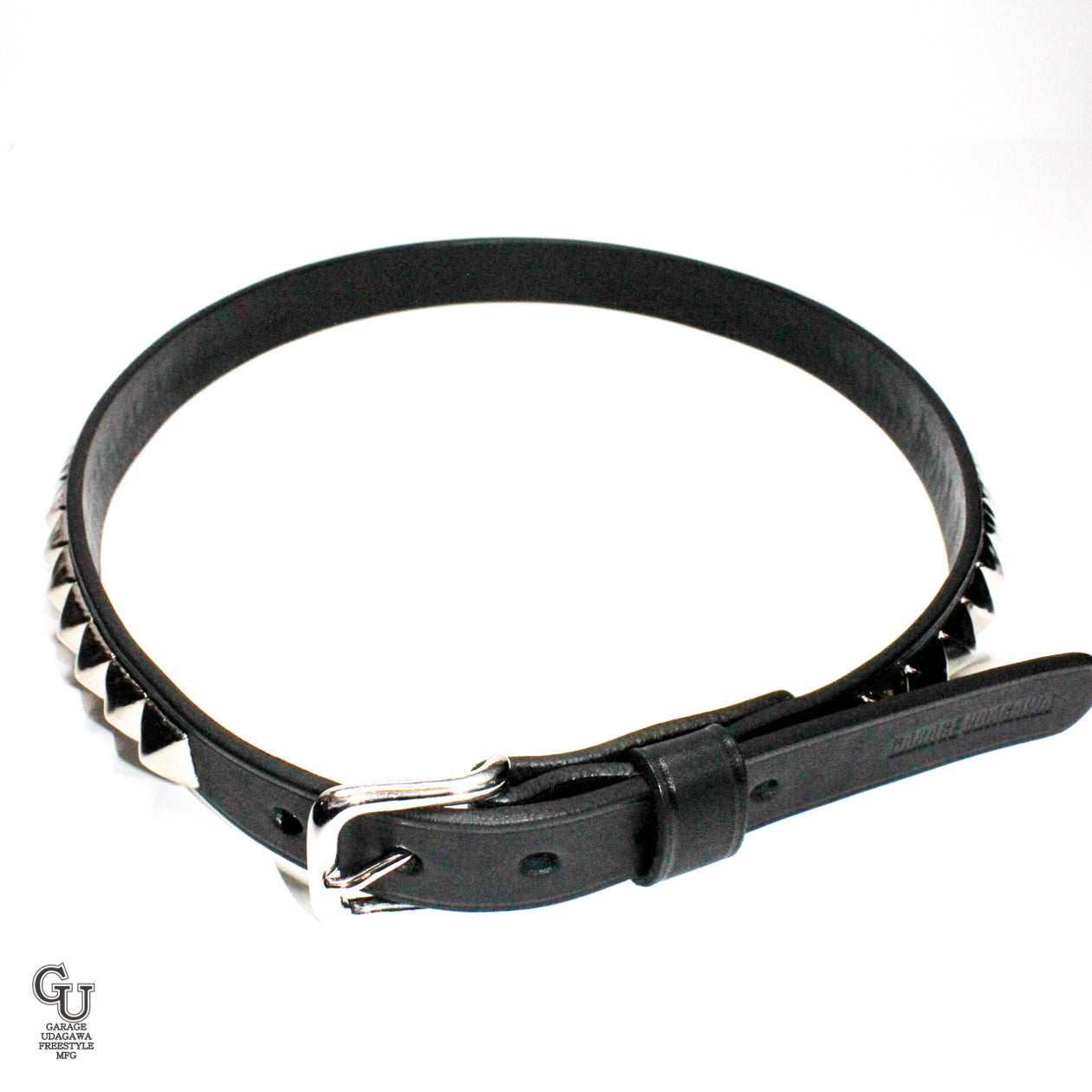 ピラミッド スタッズベルト シングル ニッケル 16mm