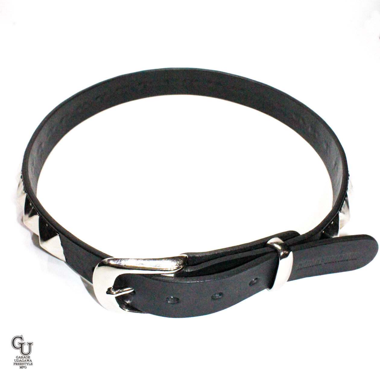 ピラミッド スタッズベルト シングル ニッケル 25.5mm