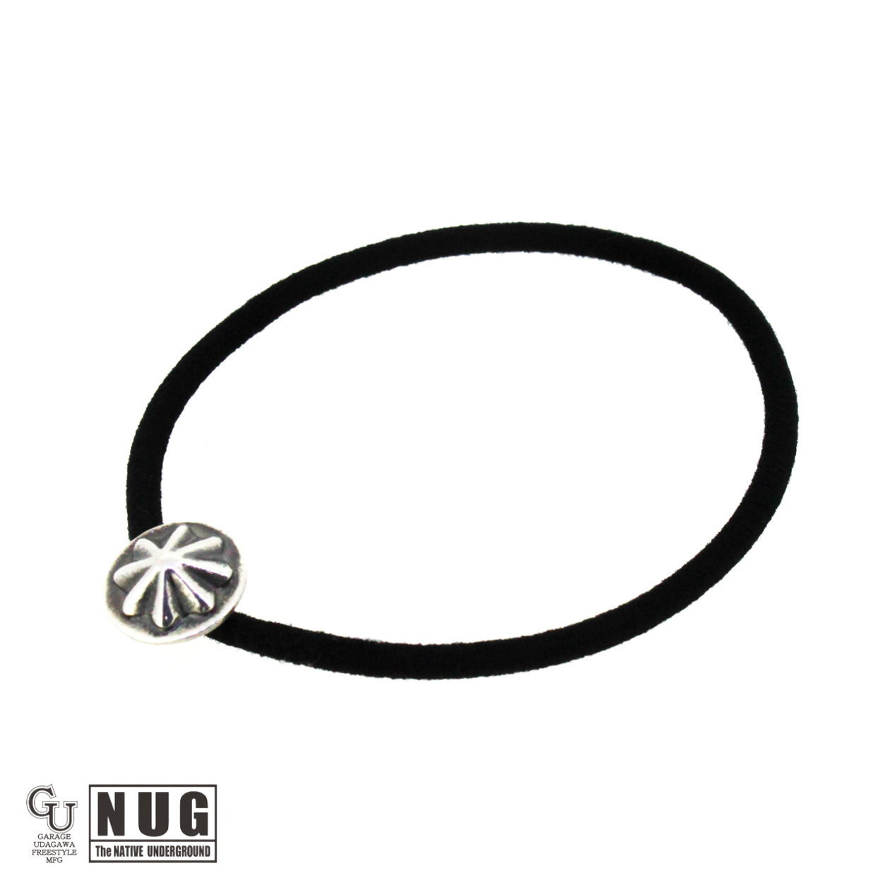 シルバー ハンドメイド コンチョヘアゴム #19