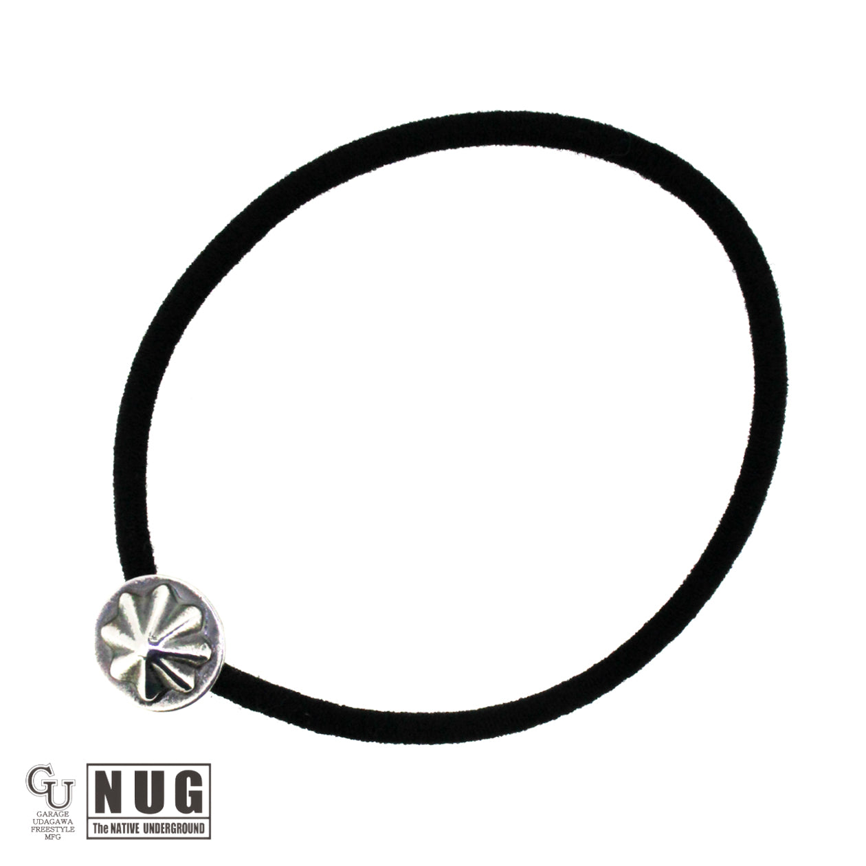 シルバー ハンドメイド コンチョヘアゴム #19