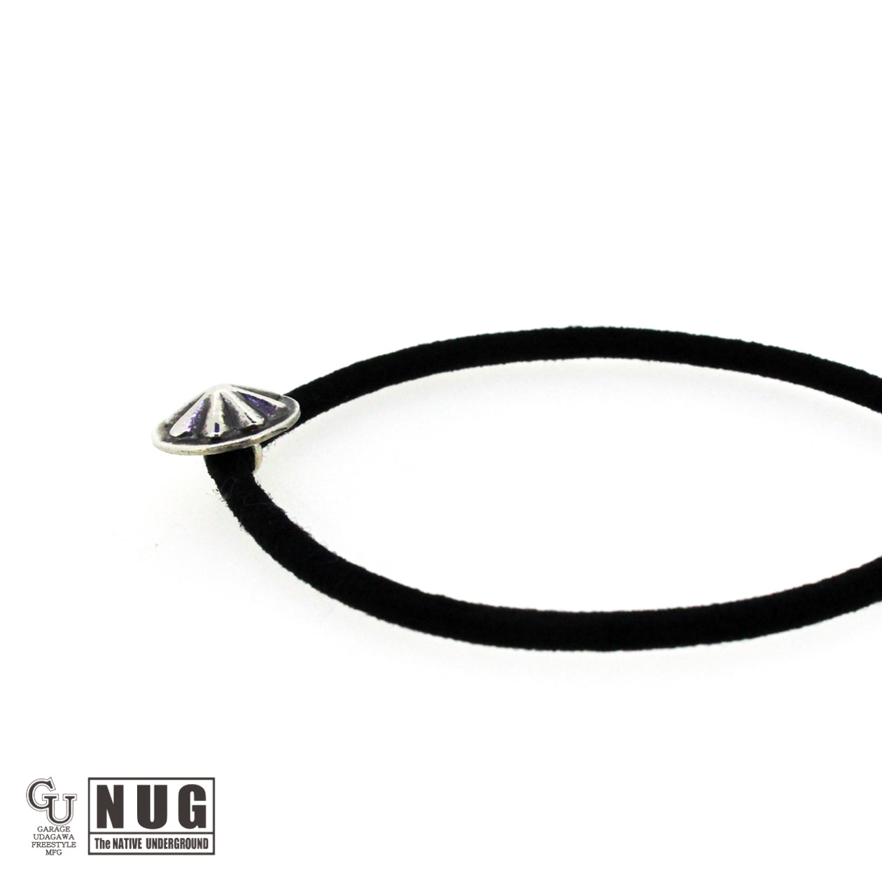 シルバー ハンドメイド コンチョヘアゴム #19