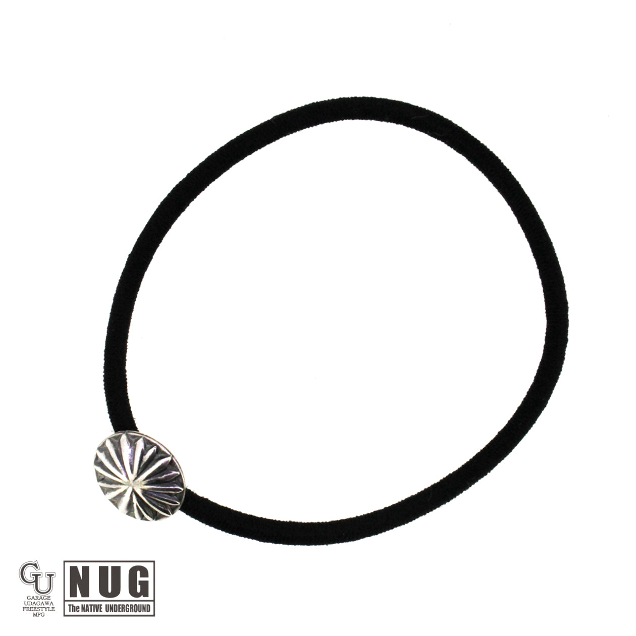 シルバー ハンドメイド コンチョヘアゴム #20