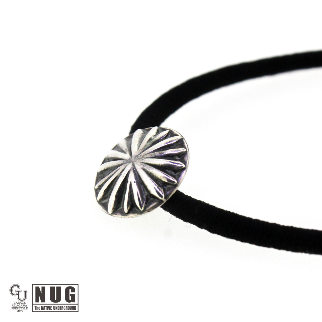 シルバー ハンドメイド コンチョヘアゴム #20