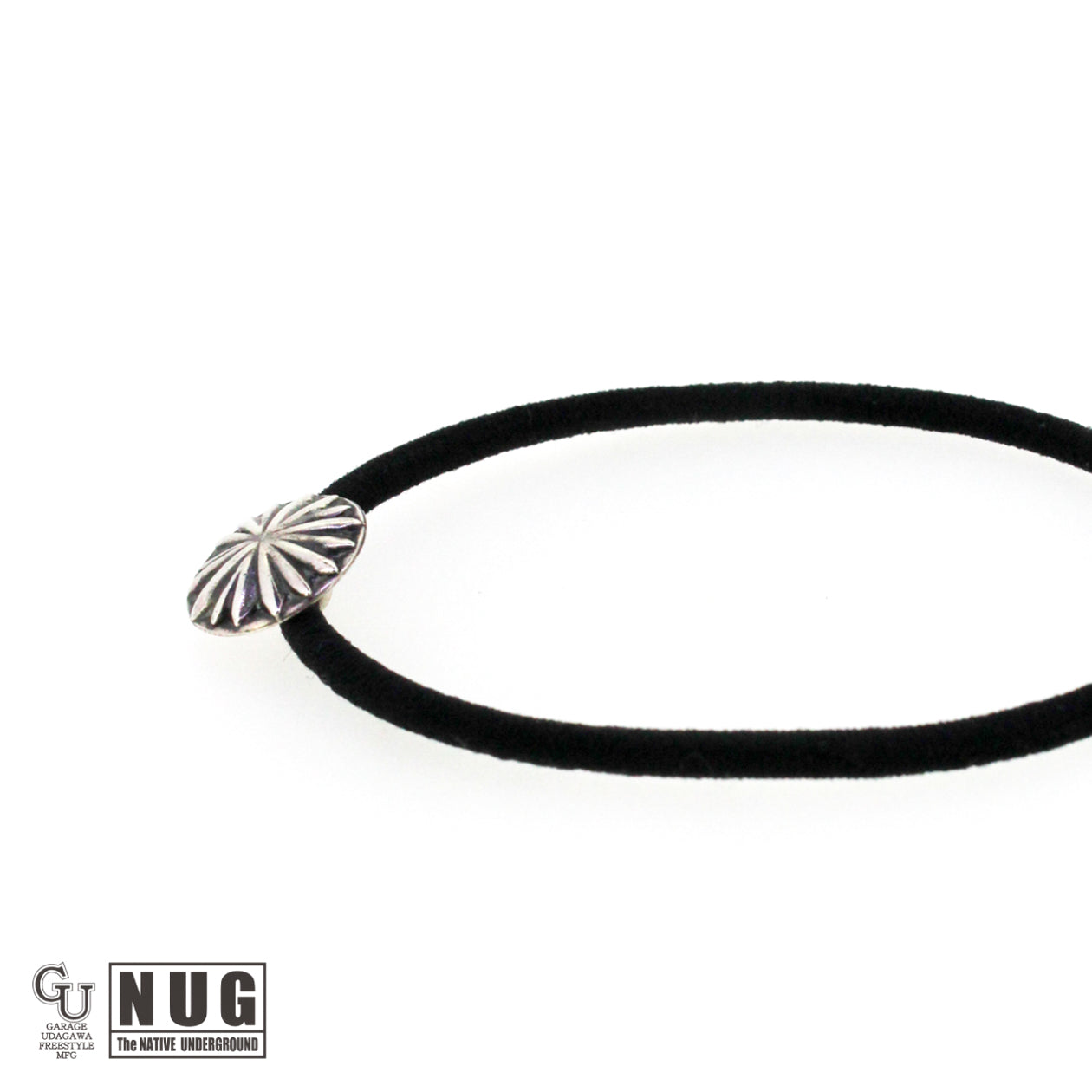 シルバー ハンドメイド コンチョヘアゴム #20