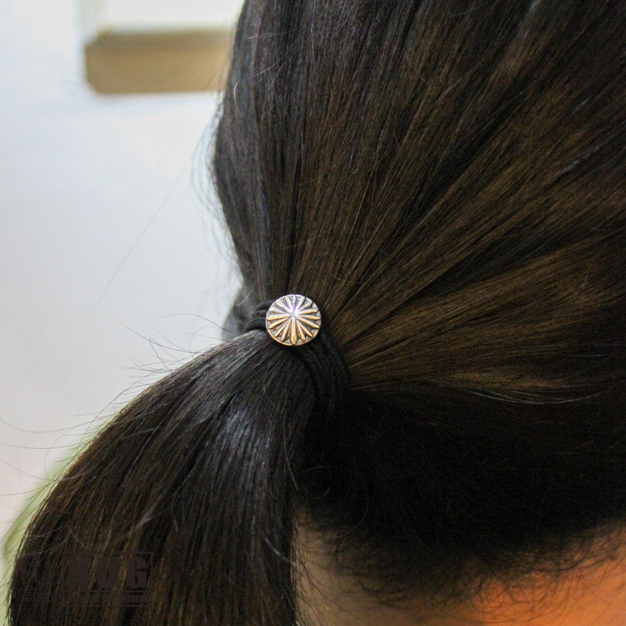 シルバー ハンドメイド コンチョヘアゴム #20