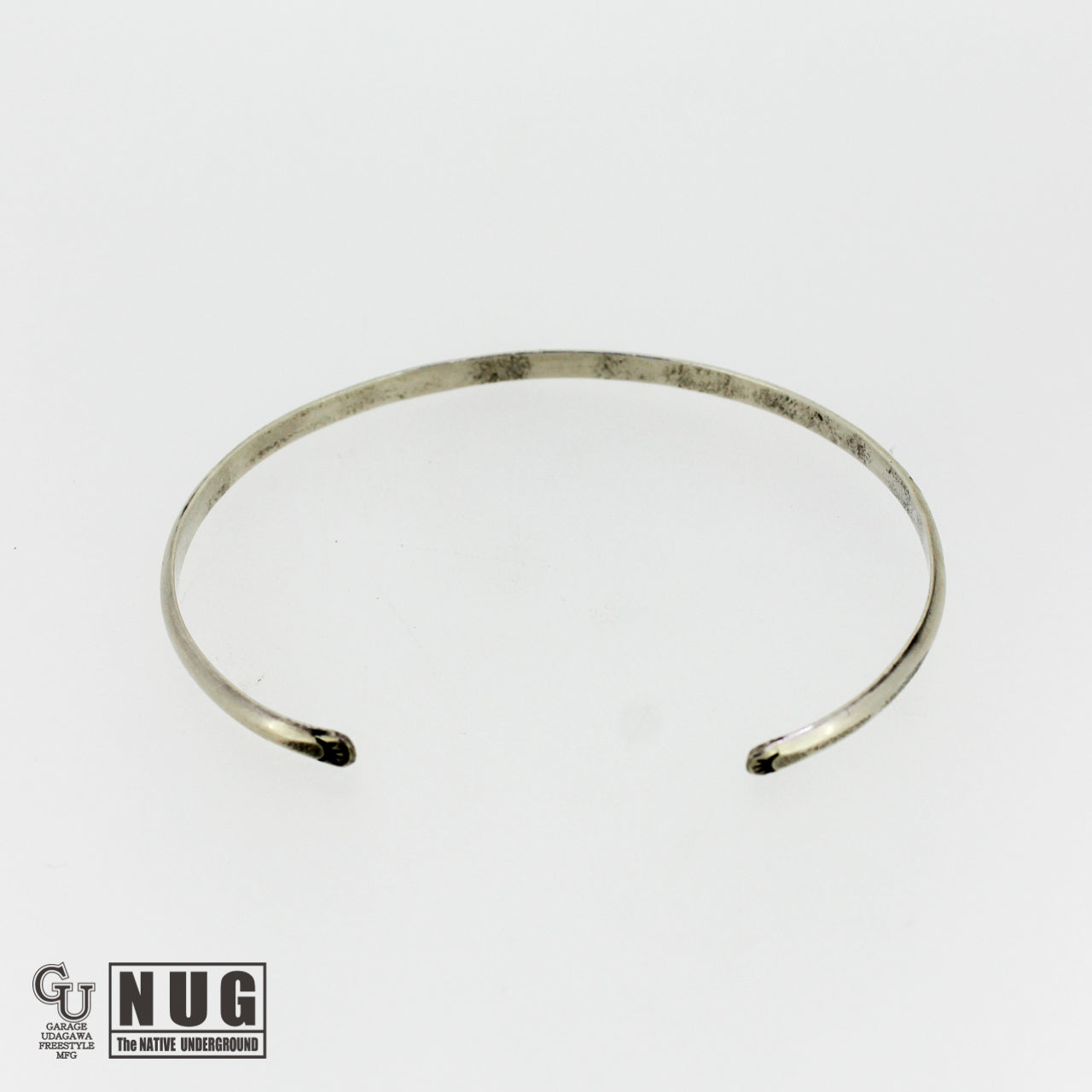 シルバー ハンドメイドスタンプバングル #2