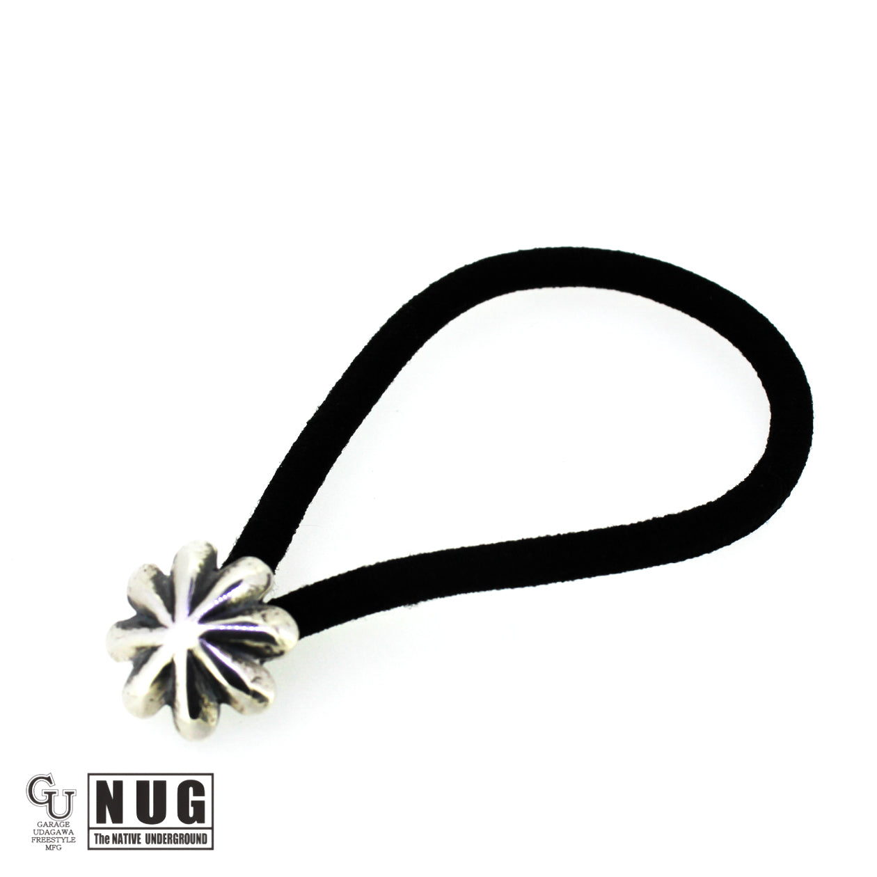 シルバー ハンドメイド コンチョヘアゴム #8