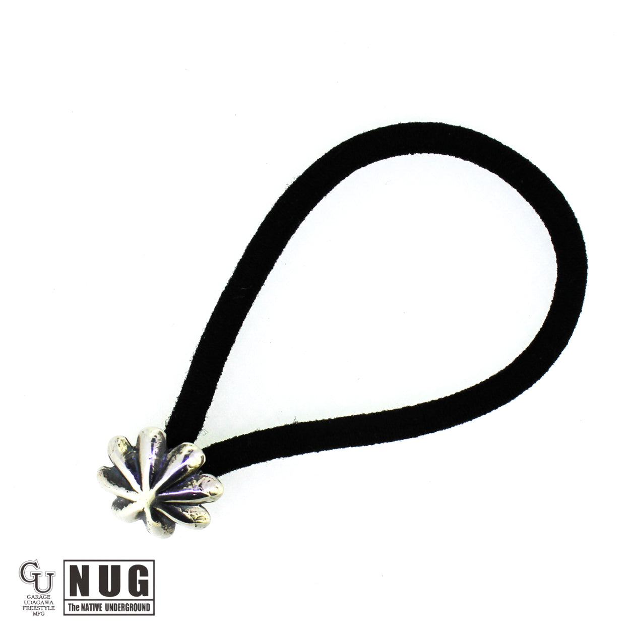 シルバー ハンドメイド コンチョヘアゴム #8