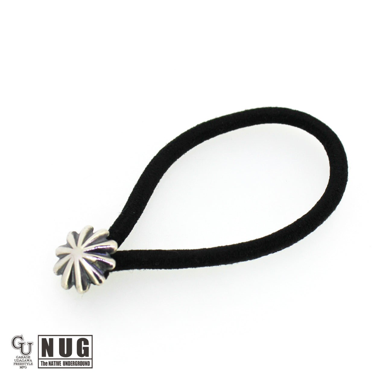 シルバー ハンドメイド コンチョヘアゴム #9