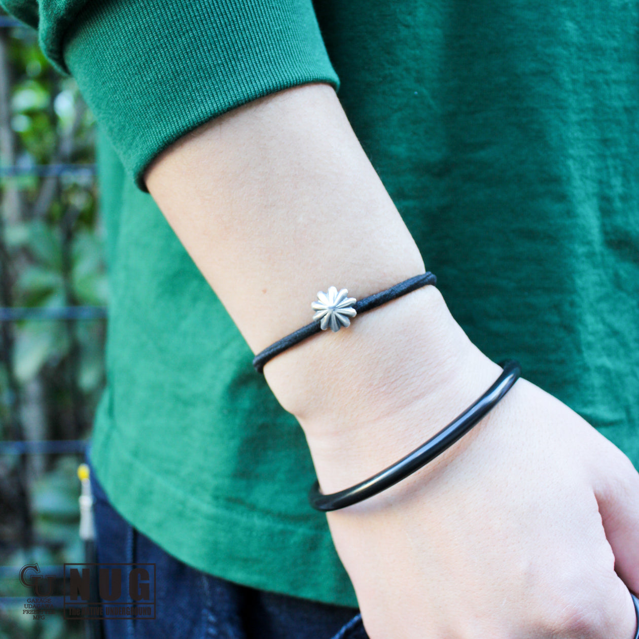 シルバー ハンドメイド コンチョヘアゴム #9