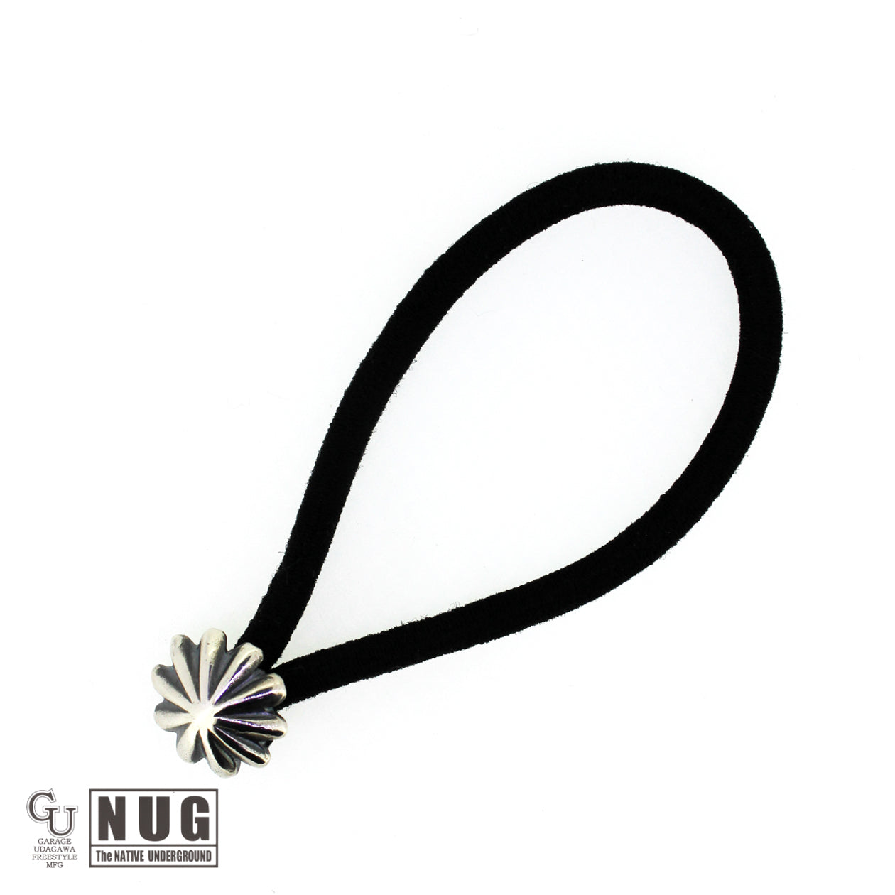 シルバー ハンドメイド コンチョヘアゴム #9