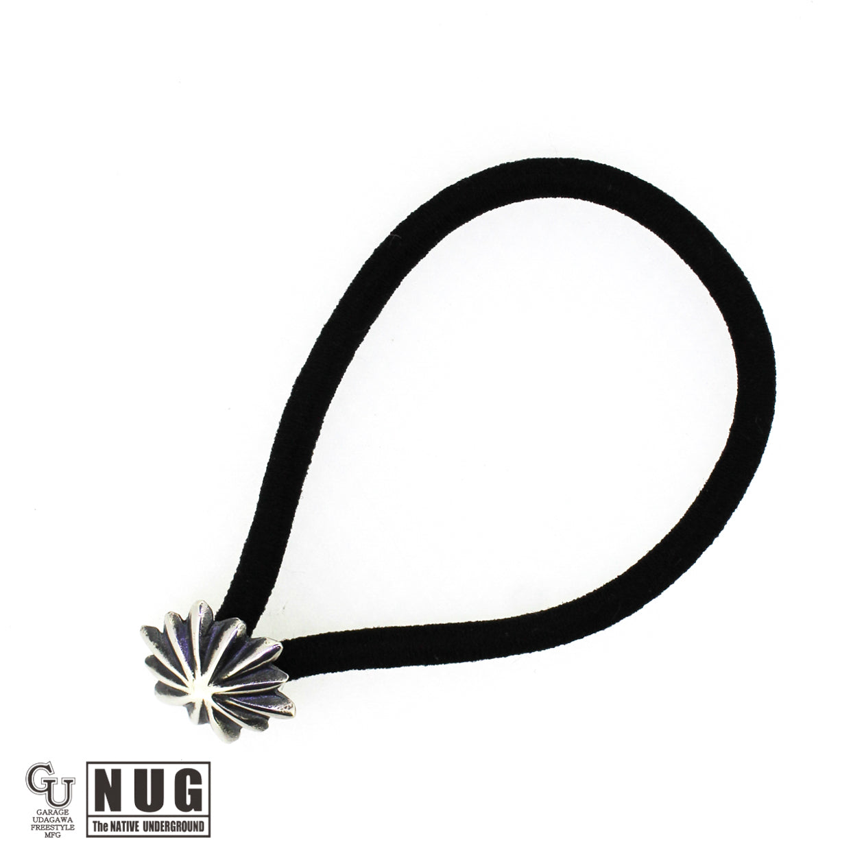 シルバー ハンドメイド コンチョヘアゴム #10