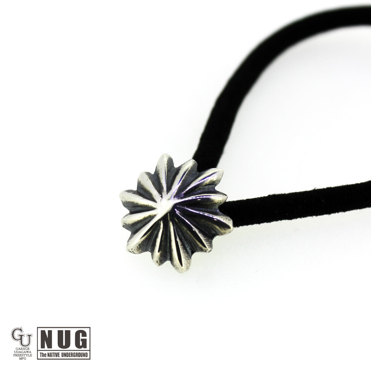 シルバー ハンドメイド コンチョヘアゴム #10