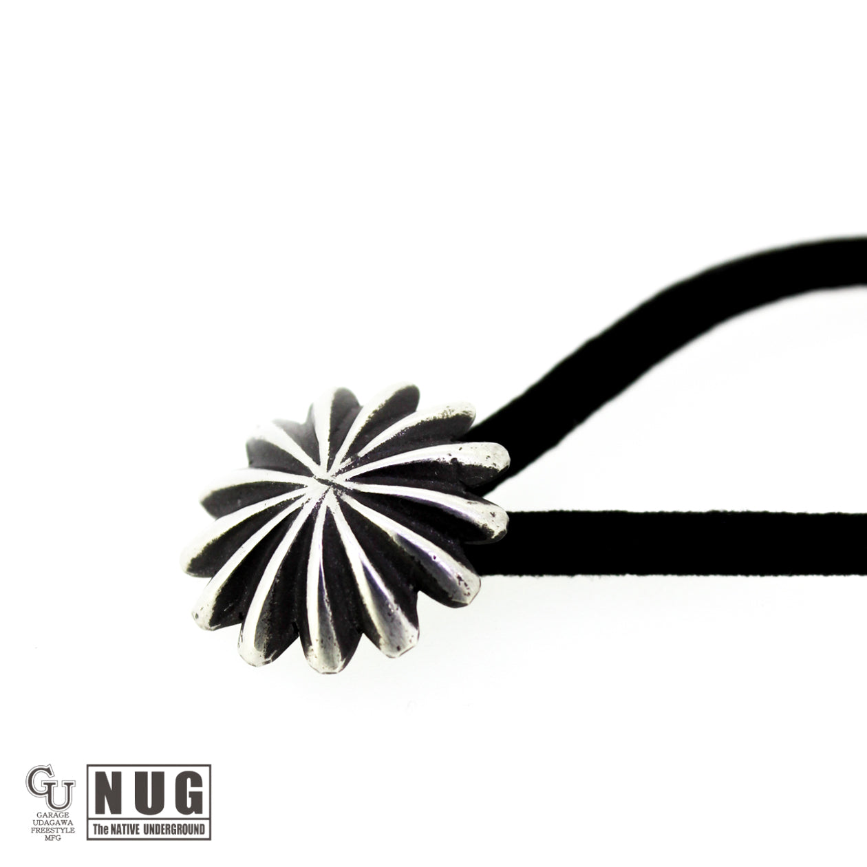 シルバー ハンドメイド コンチョヘアゴム #13