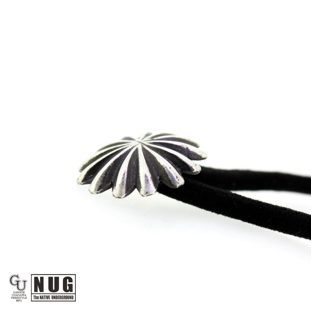 シルバー ハンドメイド コンチョヘアゴム #13