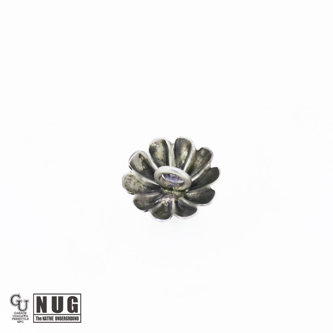 シルバー ハンドメイド コンチョヘアゴム #14 キングマンターコイズ