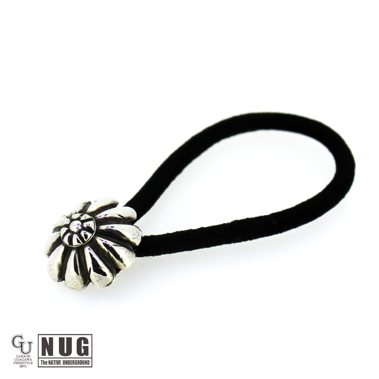 シルバー ハンドメイド コンチョヘアゴム #15 ハイドーム