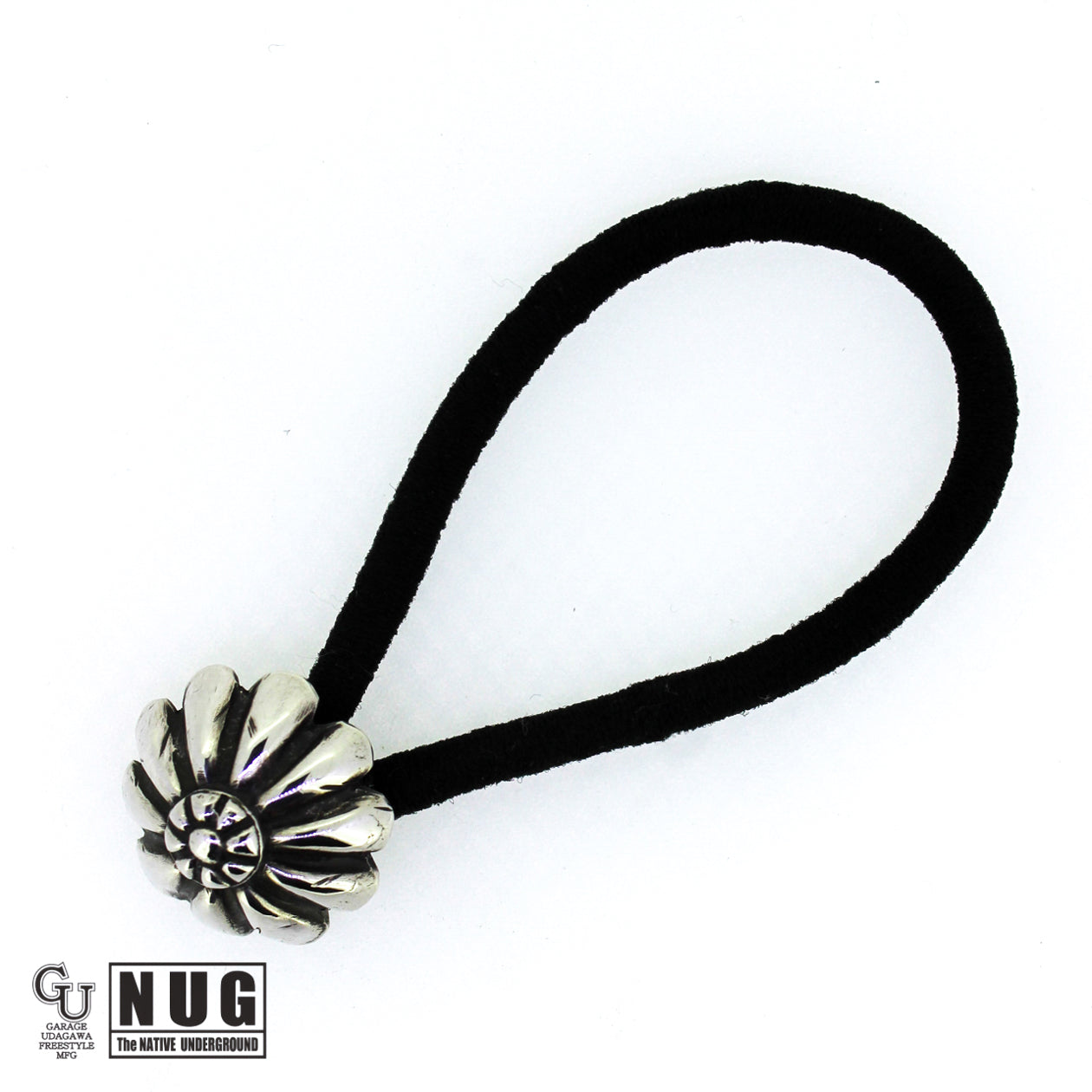 シルバー ハンドメイド コンチョヘアゴム #15 ハイドーム