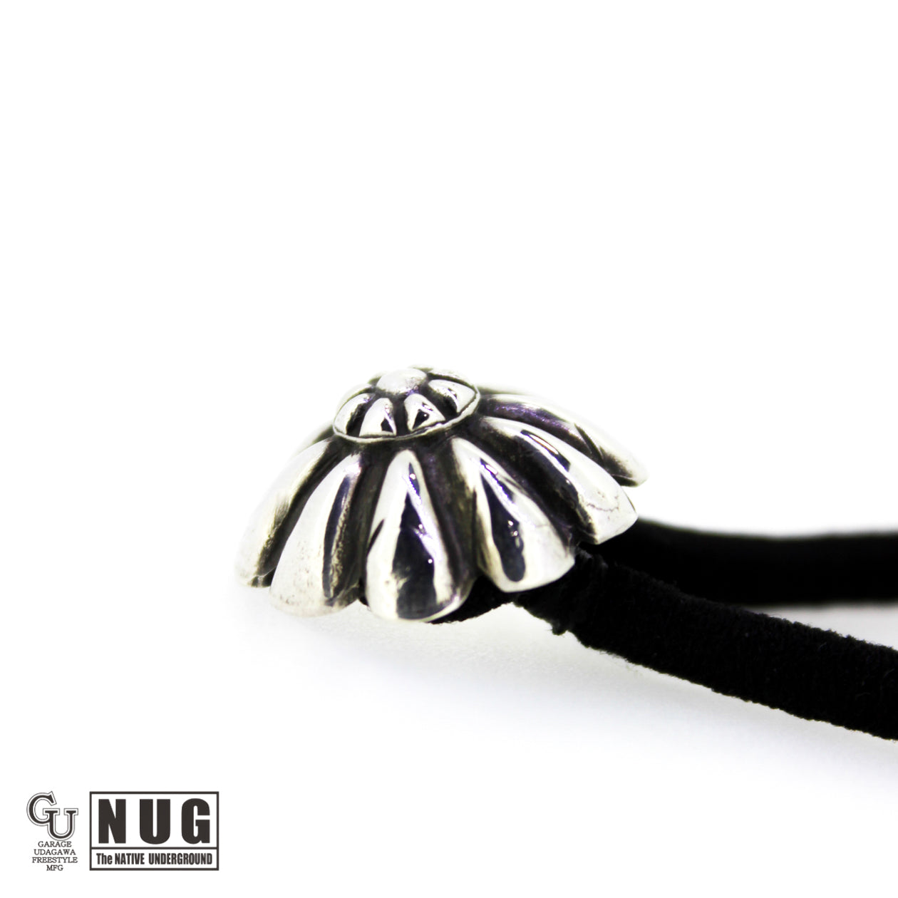 シルバー ハンドメイド コンチョヘアゴム #15 ハイドーム