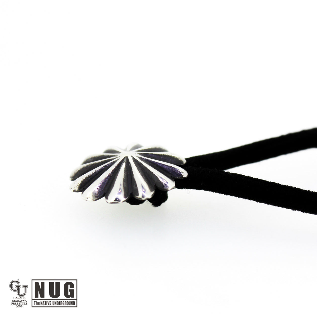 シルバー ハンドメイド コンチョヘアゴム #16