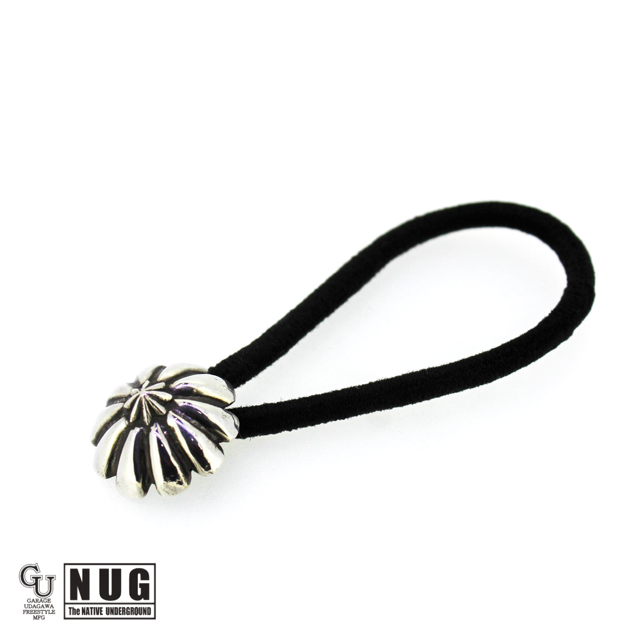 シルバー ハンドメイド コンチョヘアゴム #17