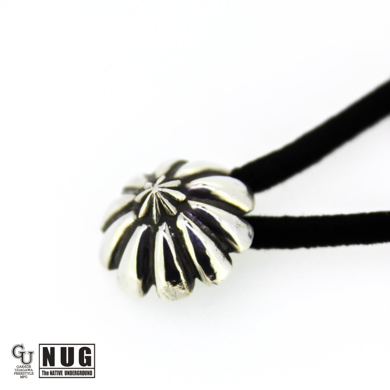 シルバー ハンドメイド コンチョヘアゴム #17