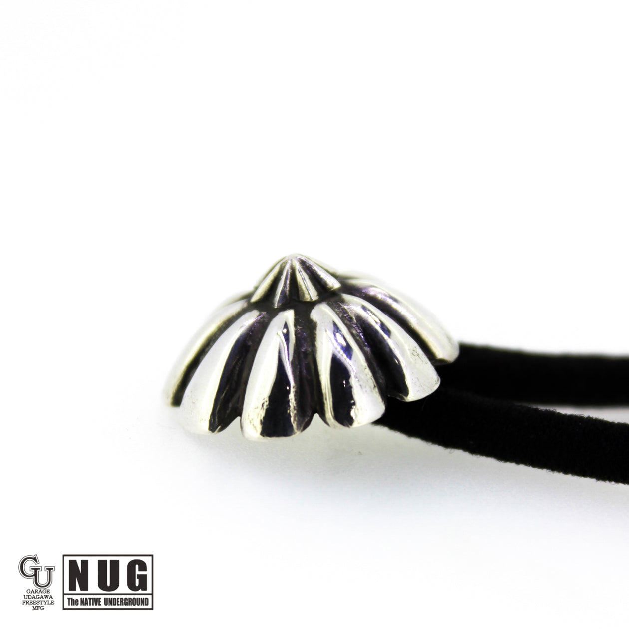 シルバー ハンドメイド コンチョヘアゴム #17