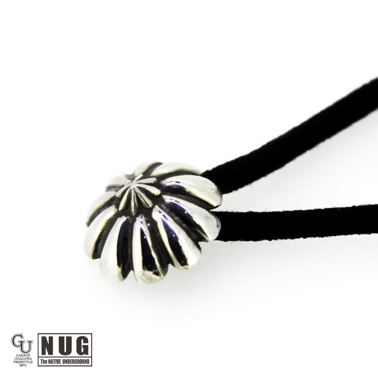 シルバー ハンドメイド コンチョヘアゴム #17