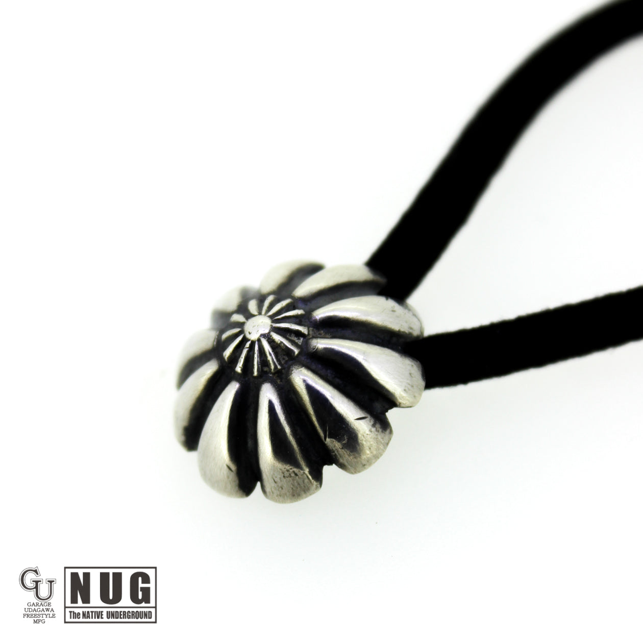 シルバー ハンドメイド コンチョヘアゴム ハイドーム #21