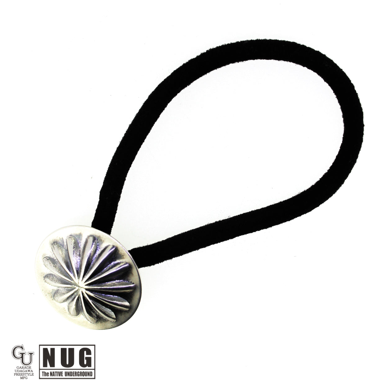 シルバー ハンドメイド コンチョヘアゴム #23