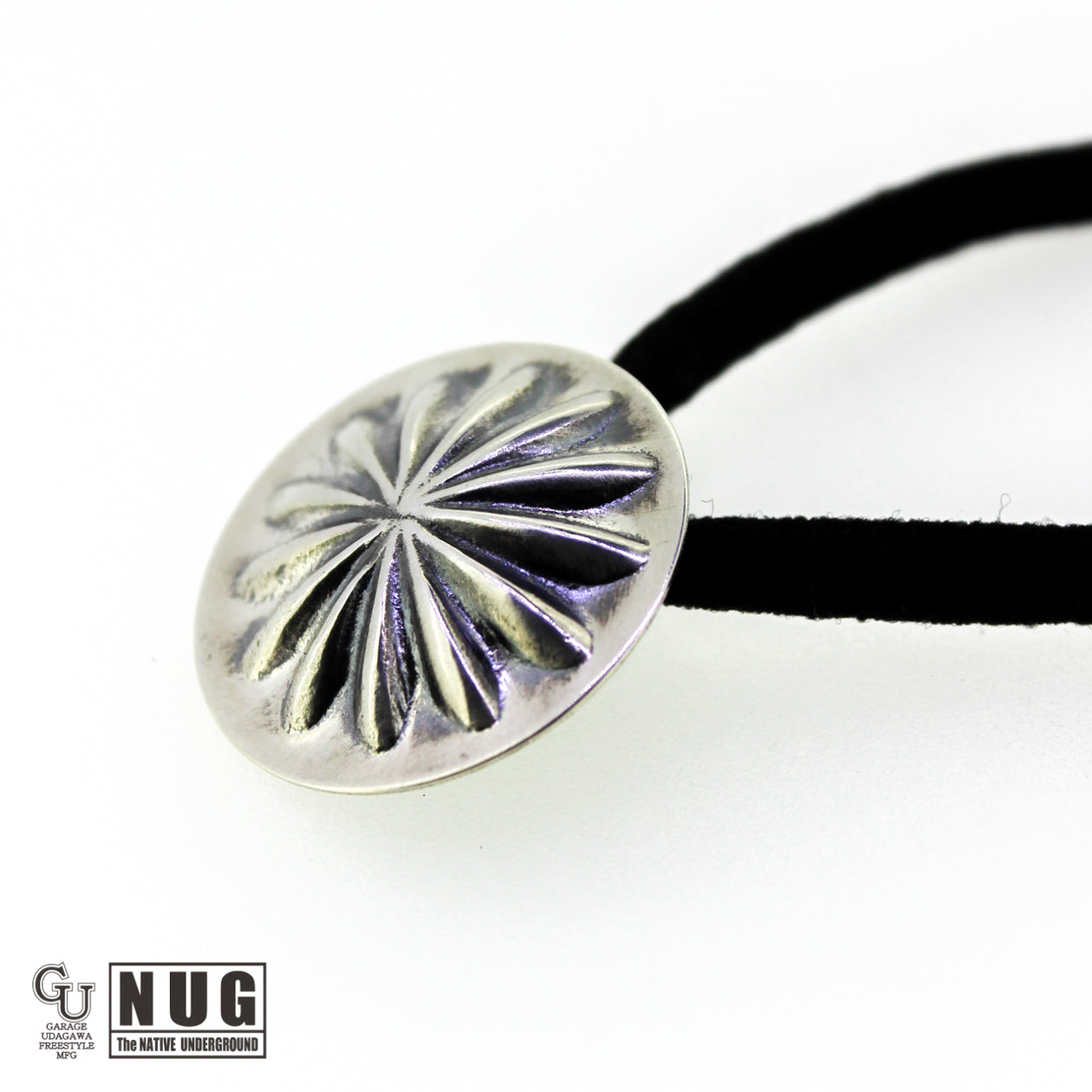 シルバー ハンドメイド コンチョヘアゴム #23