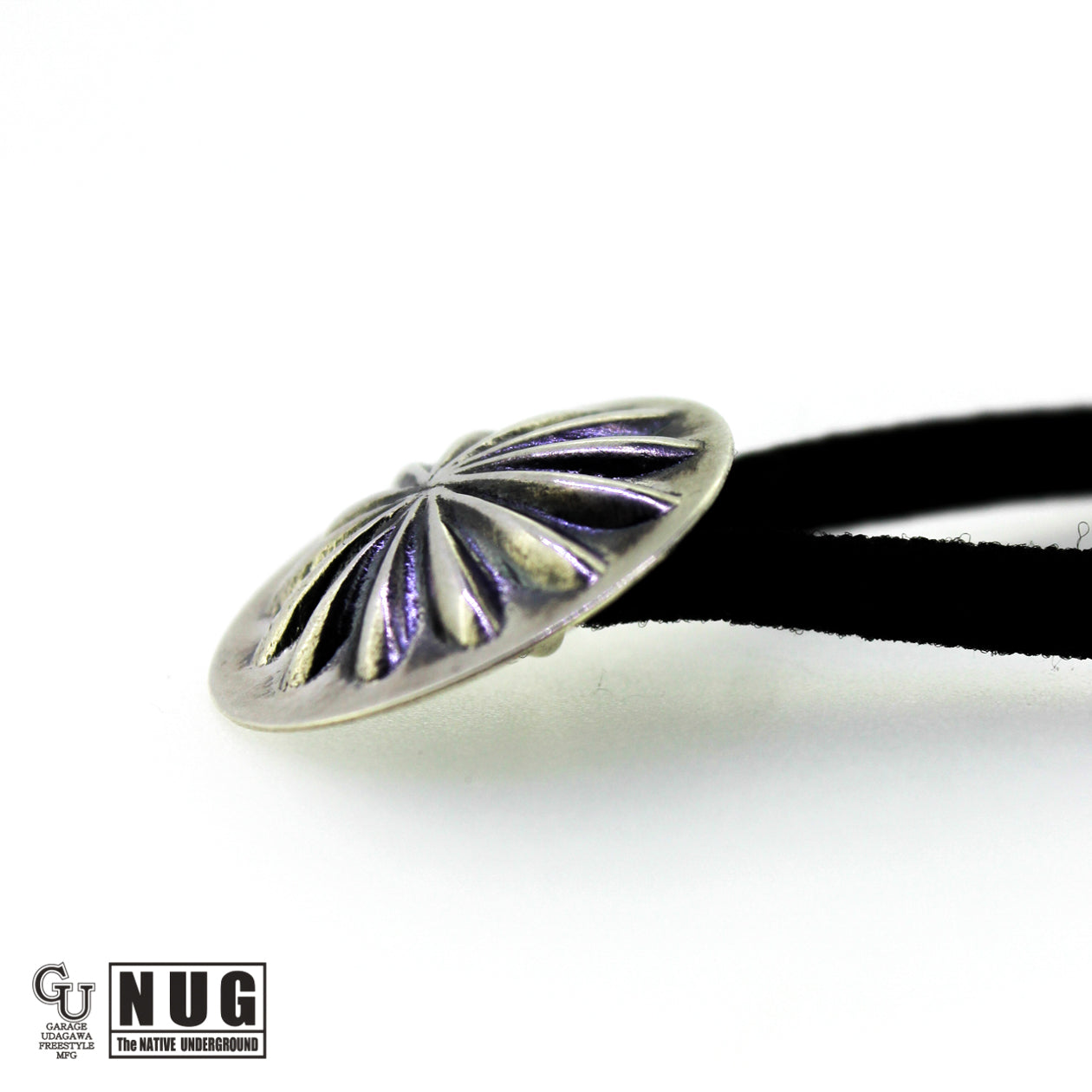 シルバー ハンドメイド コンチョヘアゴム #23