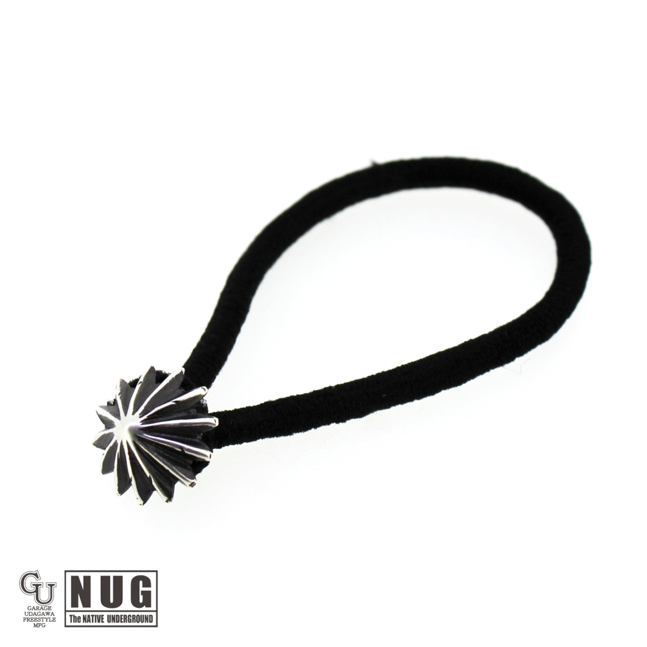 シルバー ハンドメイド コンチョヘアゴム #24