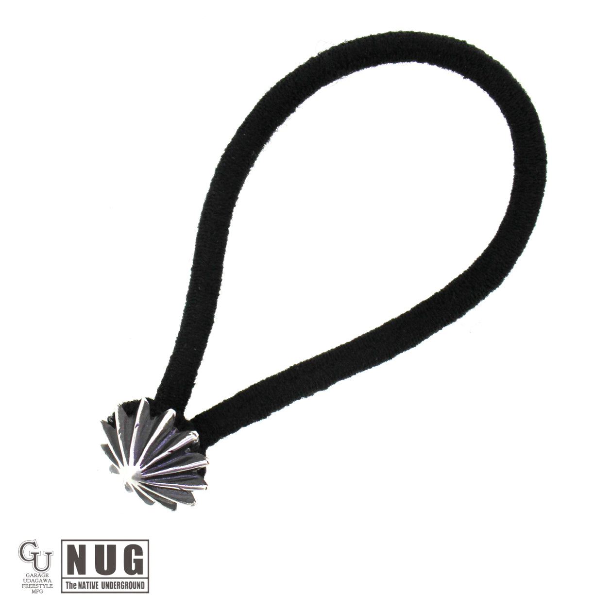 シルバー ハンドメイド コンチョヘアゴム #24