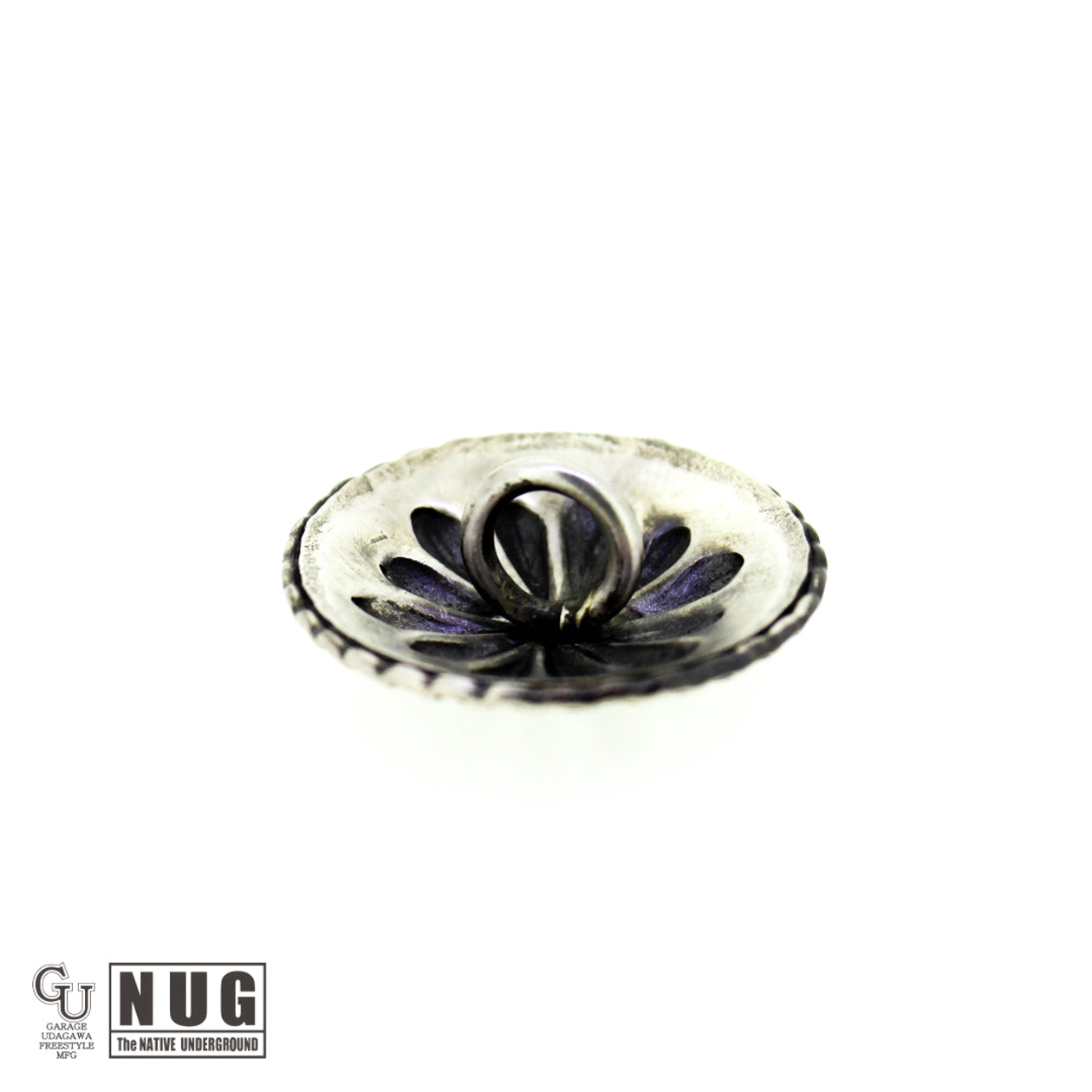 シルバー ハンドメイド コンチョヘアゴム #25