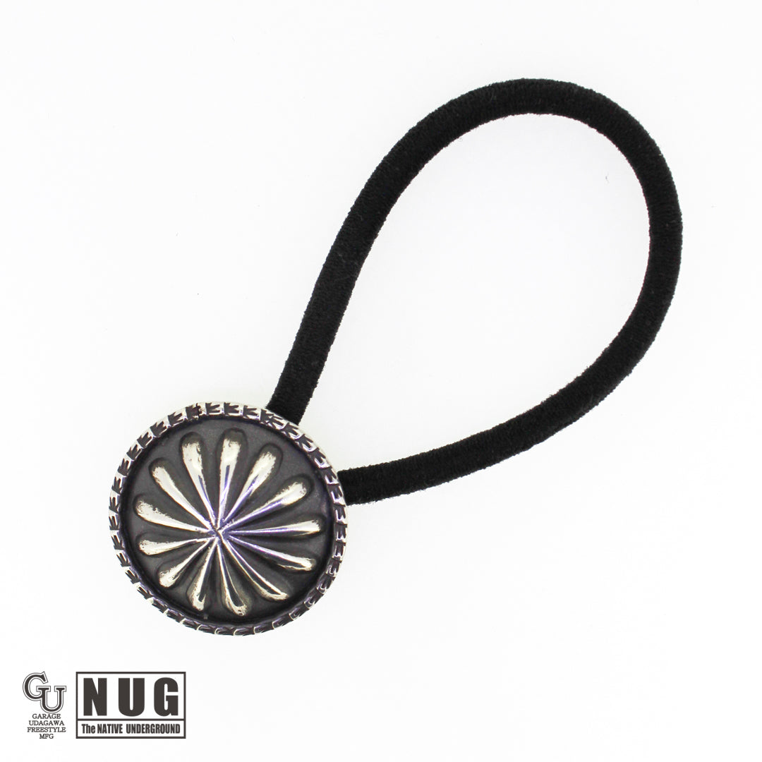 シルバー ハンドメイド コンチョヘアゴム #26