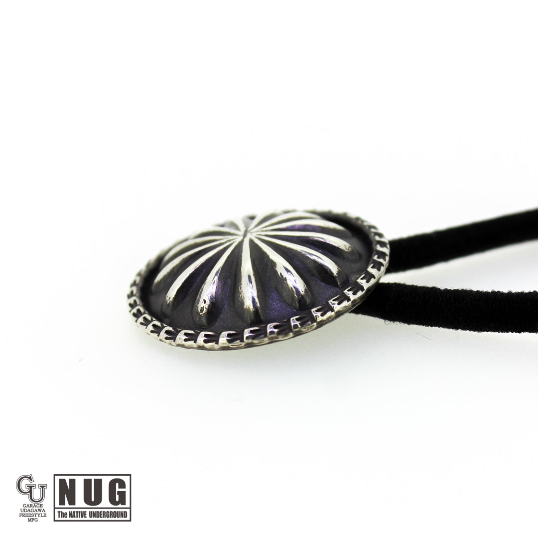 シルバー ハンドメイド コンチョヘアゴム #26