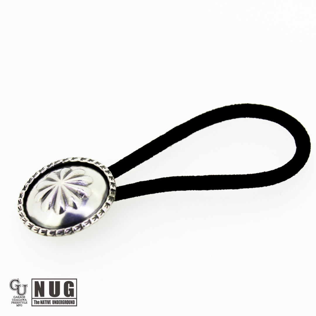 シルバー ハンドメイド コンチョヘアゴム #27