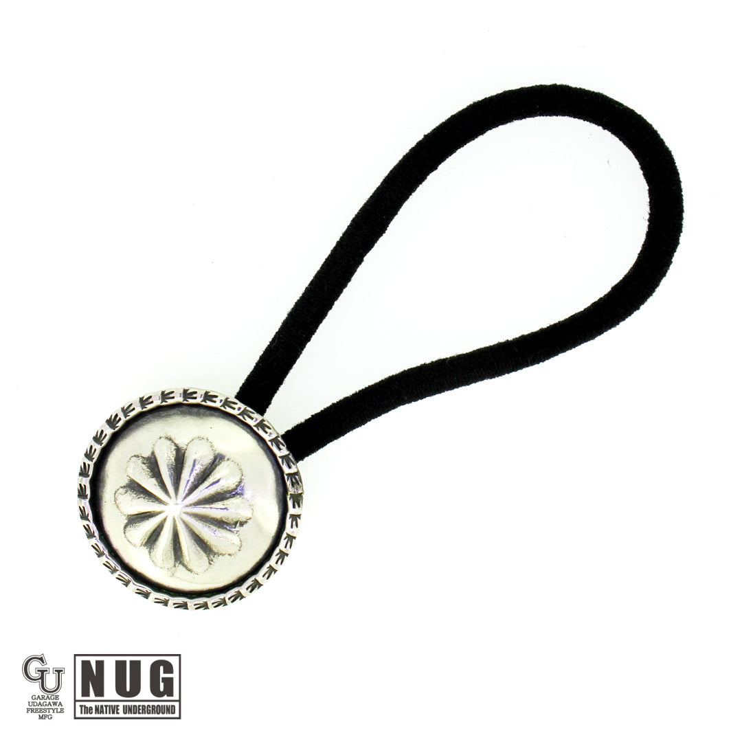 シルバー ハンドメイド コンチョヘアゴム #27