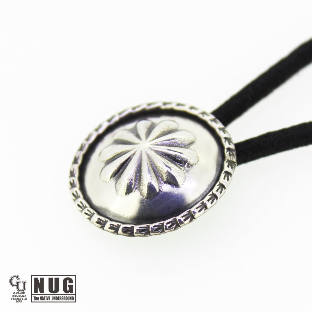 シルバー ハンドメイド コンチョヘアゴム #27