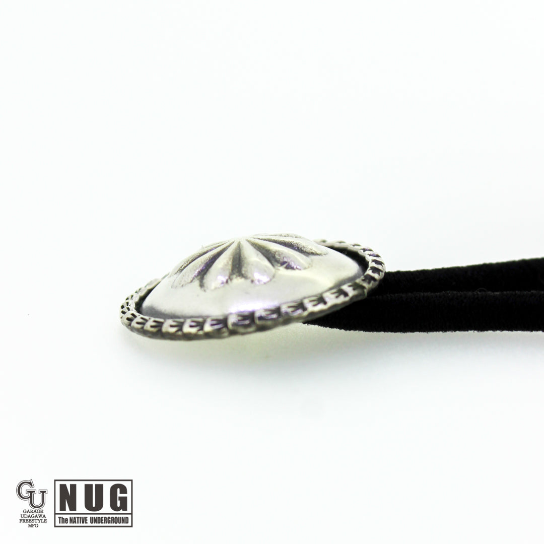 シルバー ハンドメイド コンチョヘアゴム #27