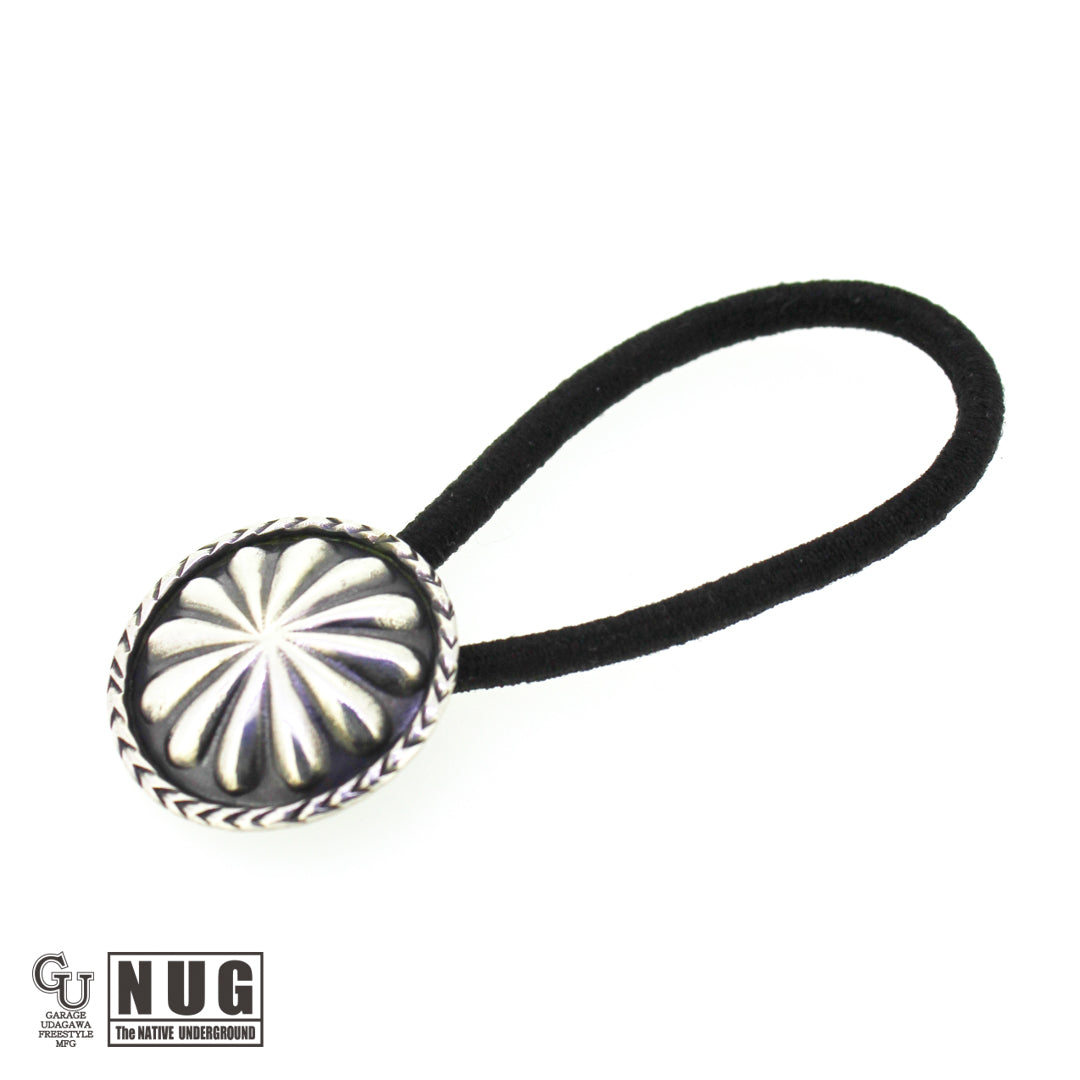 シルバー ハンドメイド コンチョヘアゴム #28