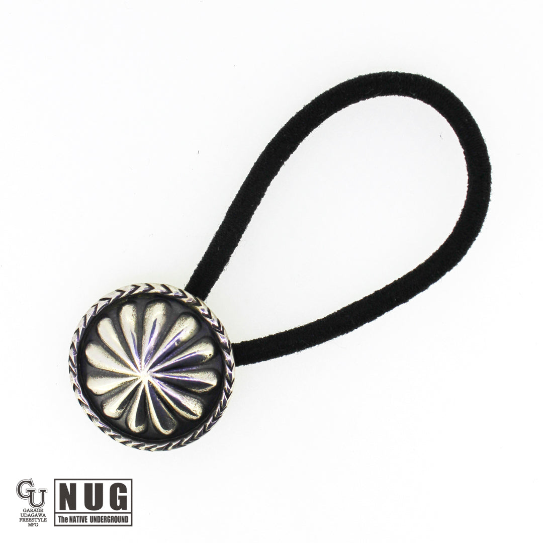 シルバー ハンドメイド コンチョヘアゴム #28