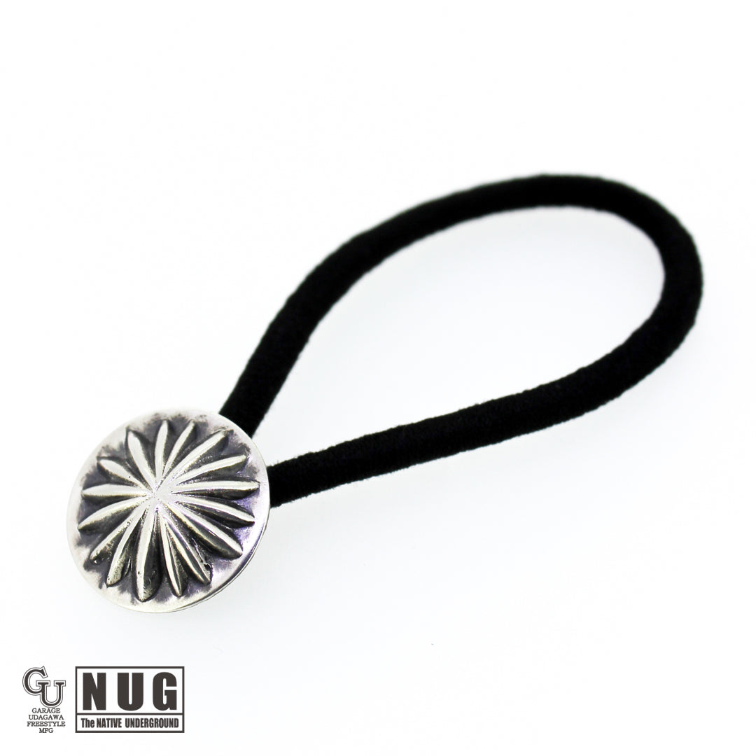 シルバー ハンドメイド コンチョヘアゴム #29