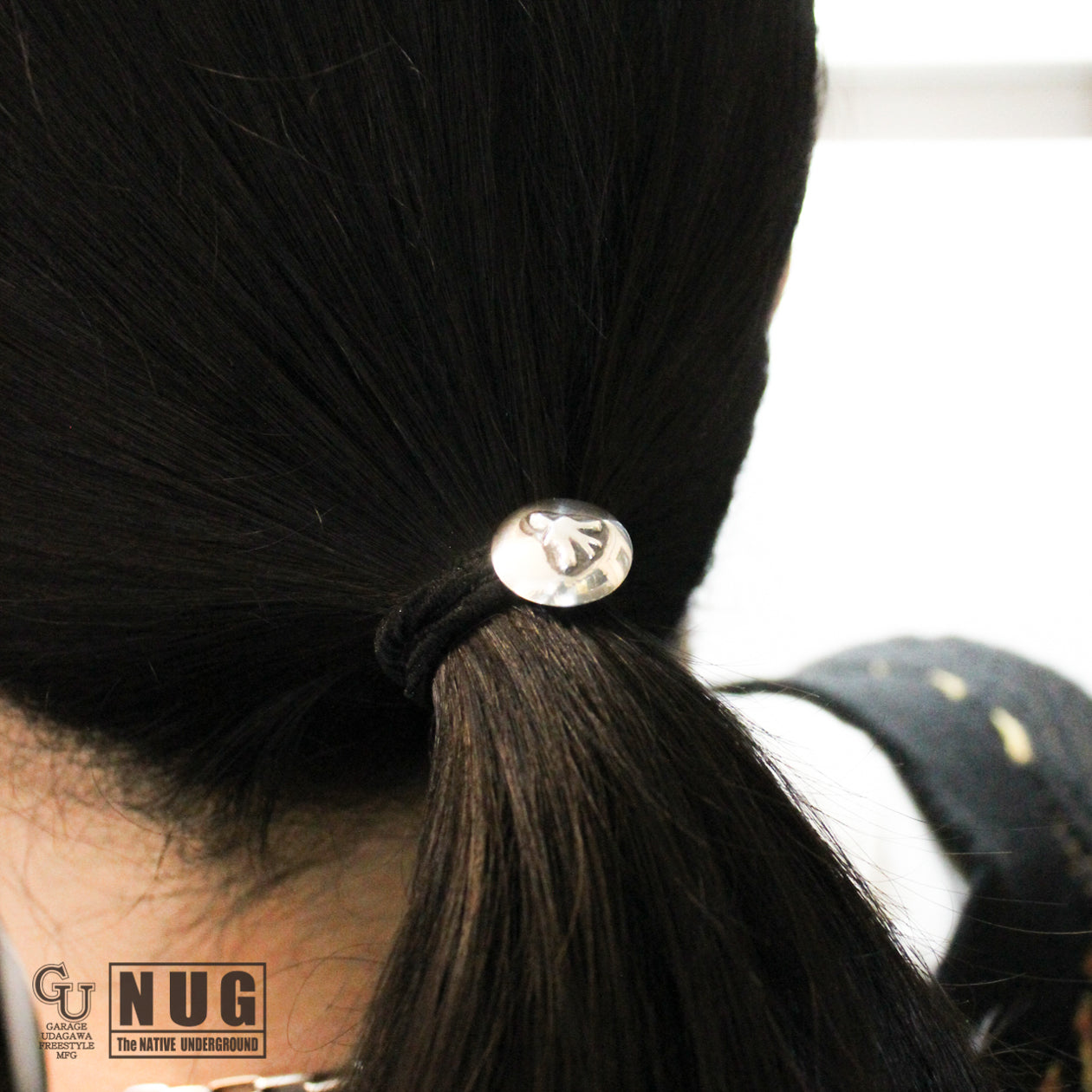 シルバー ハンドメイド コンチョヘアゴム #30 サンダーバード