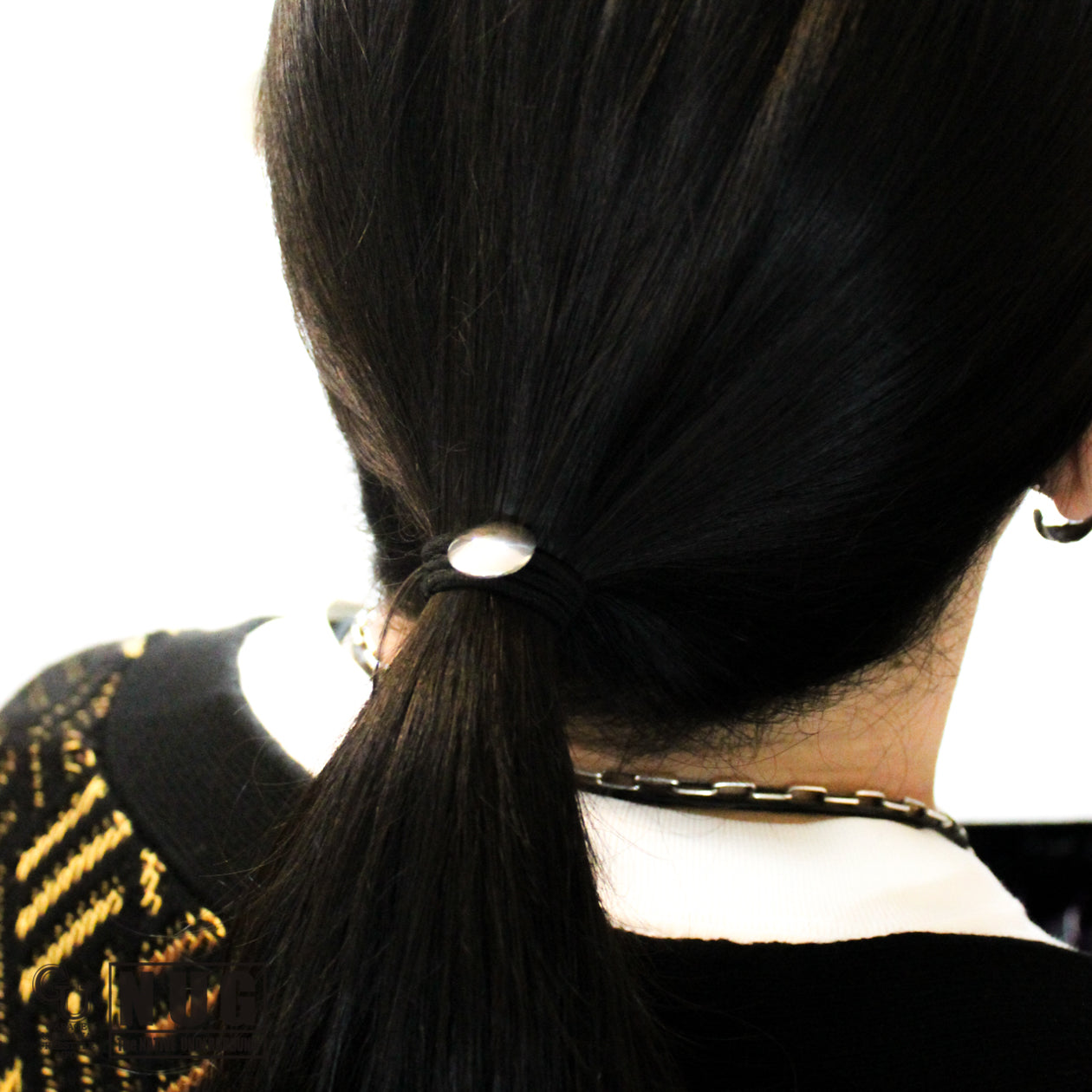 シルバー ハンドメイド コンチョヘアゴム #31 プレーン