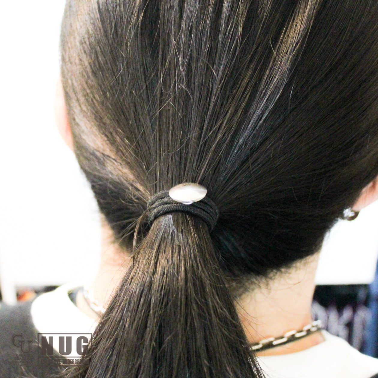 シルバー ハンドメイド コンチョヘアゴム #31 プレーン