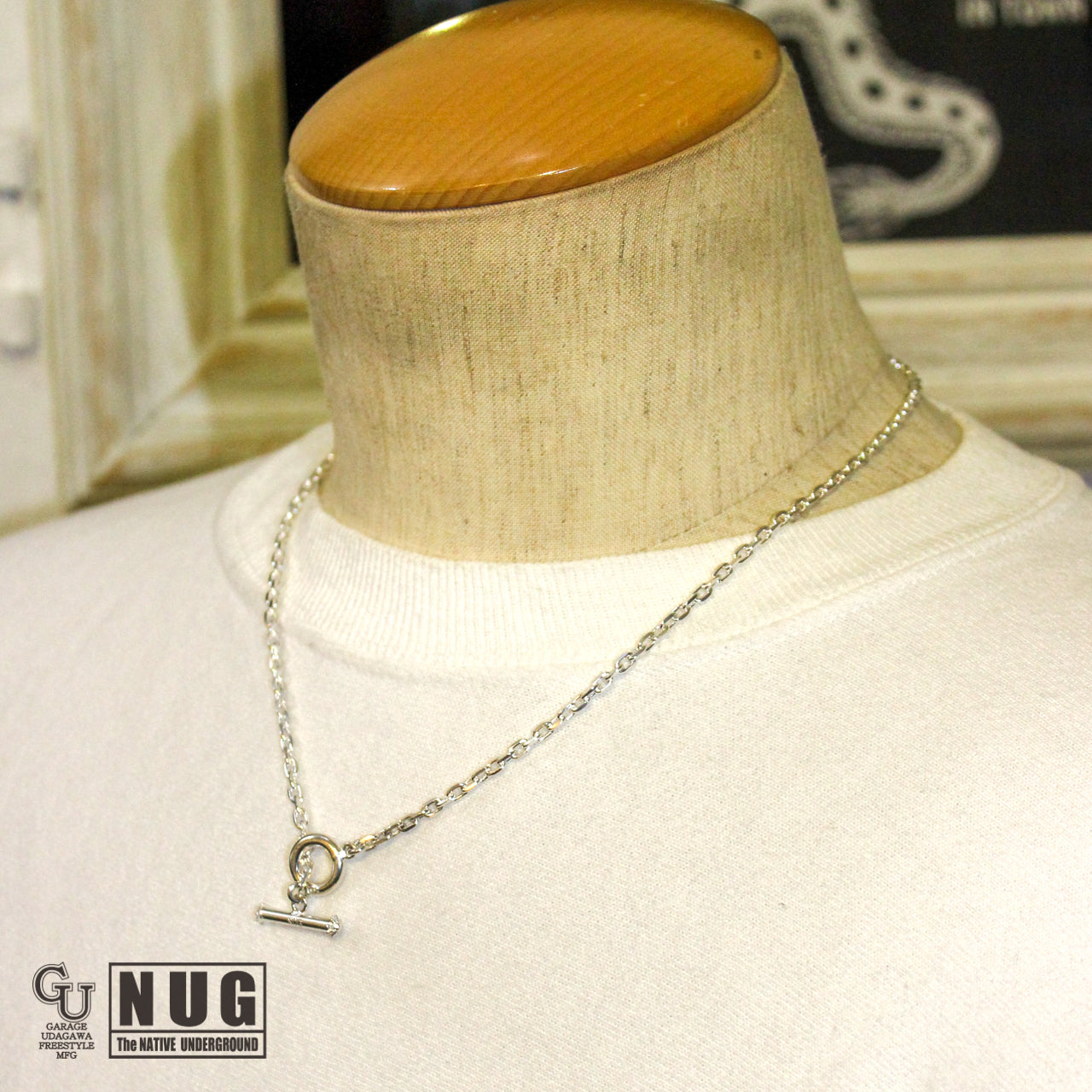 フェザー マンテル シルバーケーブルチェーン 50cm 4面カット Ssize カラ ー:SV(W)