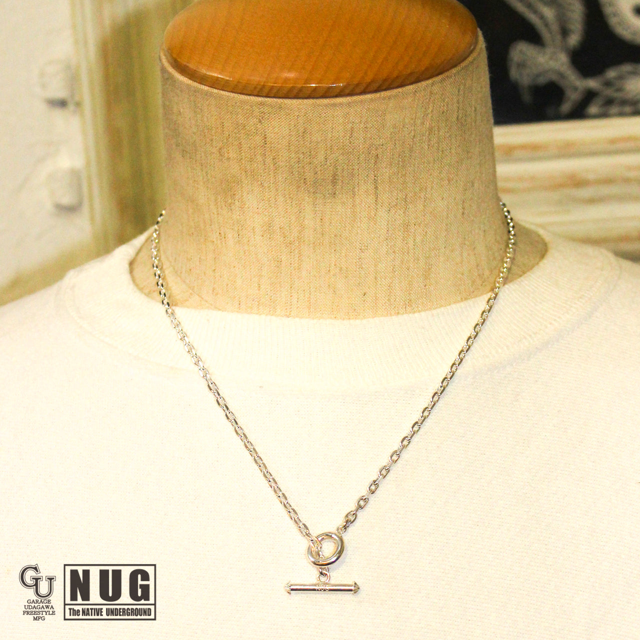 フェザー マンテル シルバーケーブルチェーン 50cm 4面カット Ssize カラ ー:SV(W)